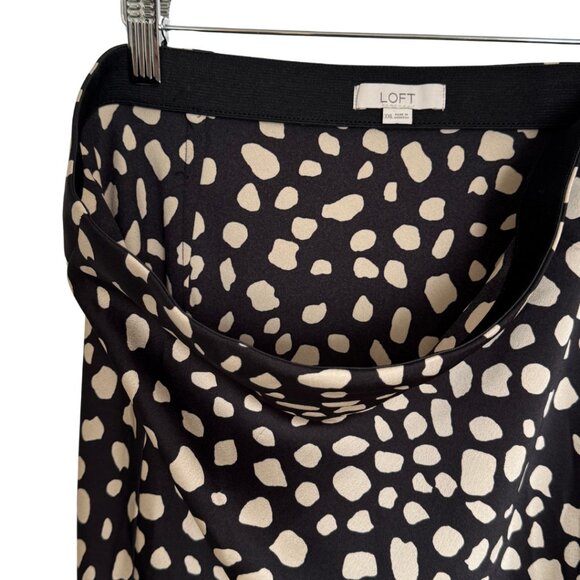 LOFT Black & White Abstract Dot Midi Skirt – XXL - Picture 6 of 8